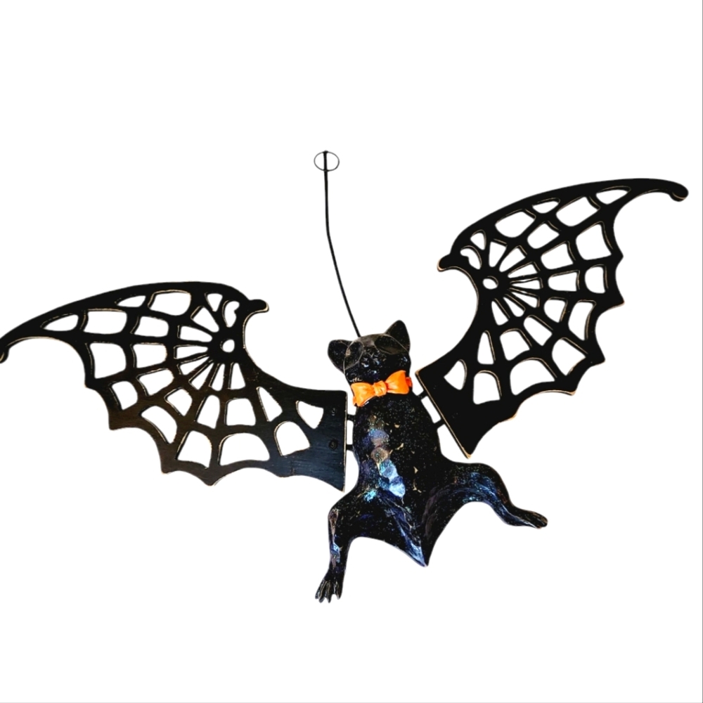 Bat Halloween Decoration Wood laser cut wings